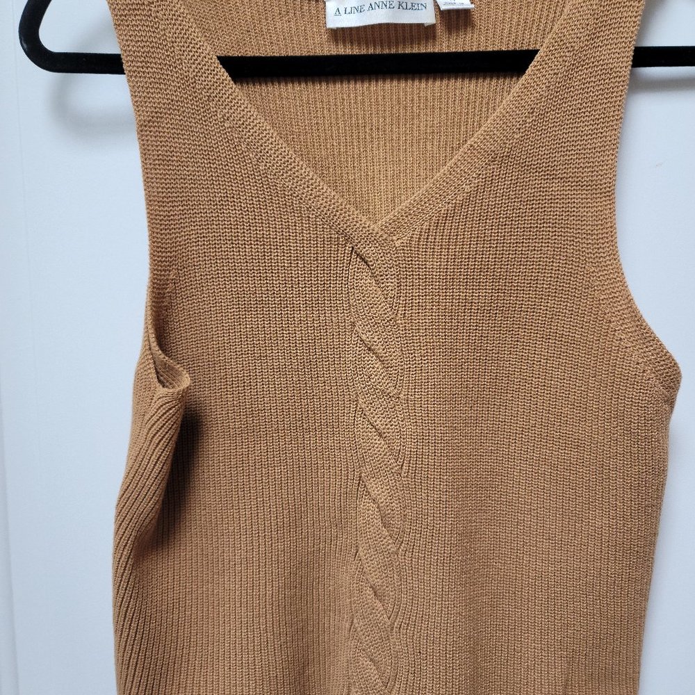 Gold Cable Knit Shell